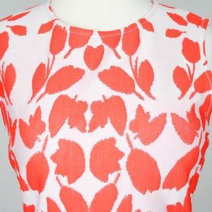 St. John Orange Print Knit Dress
